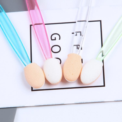 大信百貨》 現貨 一次性 眼影棒 12入 海棉棒 優質乳膠海綿眼影棒 眼影海綿 眼影棒 拋棄式眼影棒