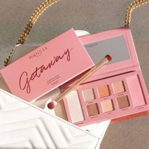 現貨 美國??WANDER BEAUTY Getaway Eye and Face 8色眼影盤面部多功能修容盤