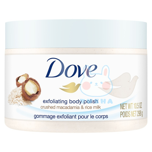 【Dove 多芬】身體磨砂膏-澳洲堅果+米奶(10.5oz/298g)【5317】