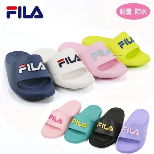 【正版FILA】童拖鞋/輕量/防水拖鞋(17-24號)