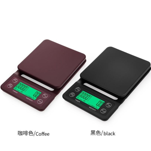 現貨新品價新款手冲咖啡萃取精準秤,昇級款咖啡秤烘焙高精度電子秤,手冲咖啡計時電子秤,計時秤重鬧鐘三合一電子秤也防燙防水防