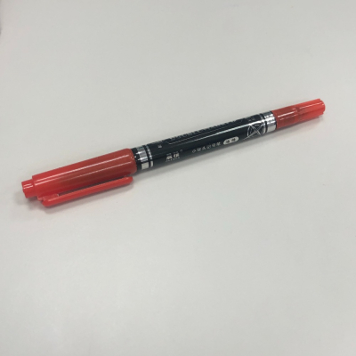 【葛利の雜貨店】【現貨】雙頭記號筆麥克筆兒童學生水性筆繪畫勾線筆 紅色 極細