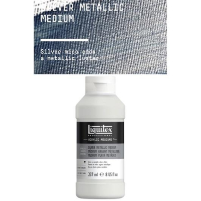 新品 Liquitex SILVER METALLIC MEDIUM 8508 237ml 銀色光澤 銀色 特殊效果