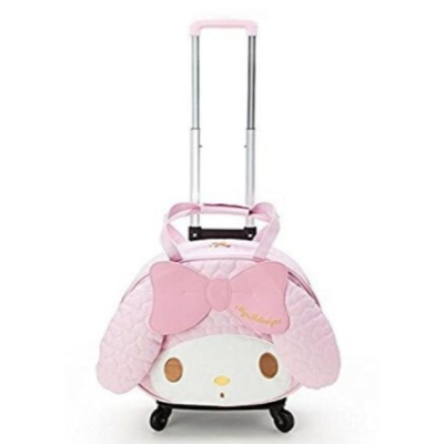 阿猴達可達 日本限定款 三麗鷗 Melody 美樂蒂 MM頭型 行李 旅行 可分離拉桿 全新正日貨 現貨一咖
