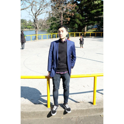 River Island 西裝外套 羊毛底 寶藍色 素色 適合170 46