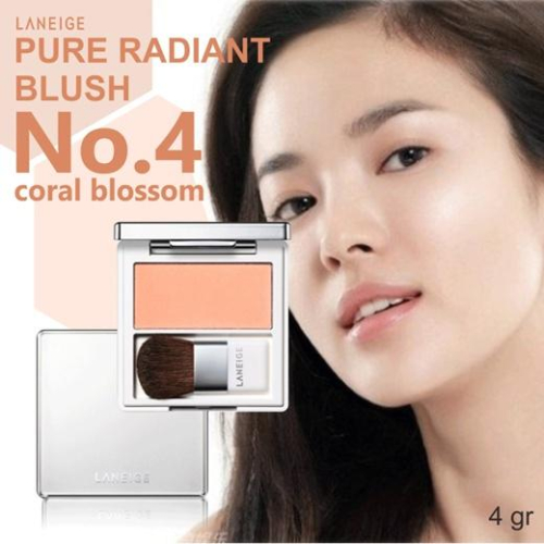 LANEIGE 蘭芝超上鏡星漾腮紅pure radiant blush #No.4花漾珊瑚