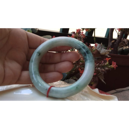 18圍天然緬甸玉硬玉翡翠A貨冰糯種辣綠飄花冰潤手鐲玉鐲鐲子圓骨鐲圓條細膩有種水珠寶玉石首飾飾品