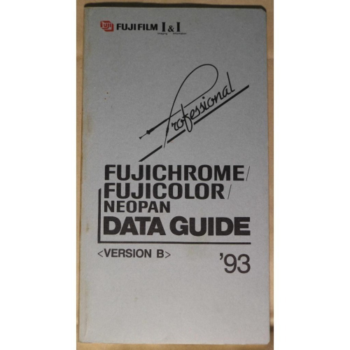 FUJICHROME NEOPAN DATA GUIDE