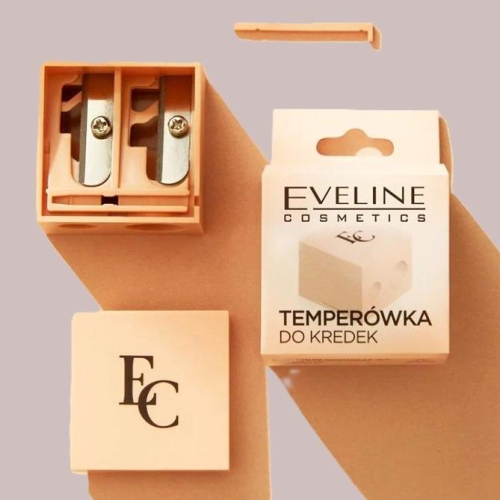 (正品)波蘭原裝Eveline彩妝雙孔削筆器/附清潔棒