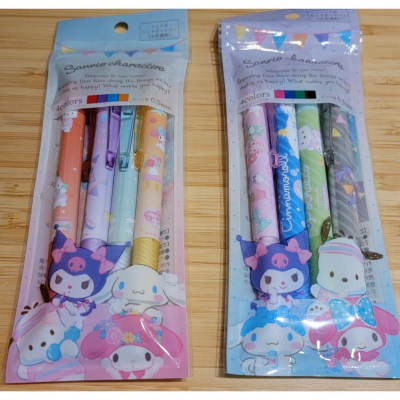 [日本帶回] Sanrio 三麗鷗 原子筆 庫洛米 大耳狗 美樂蒂 怕洽狗 0.5mm 圓珠筆 現貨不用等 四入裝