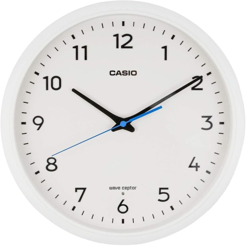 [現貨]CASIO 卡西歐 電波掛鐘 自動對時 秒針停止功能明暗感應 電波鐘 31.1cm