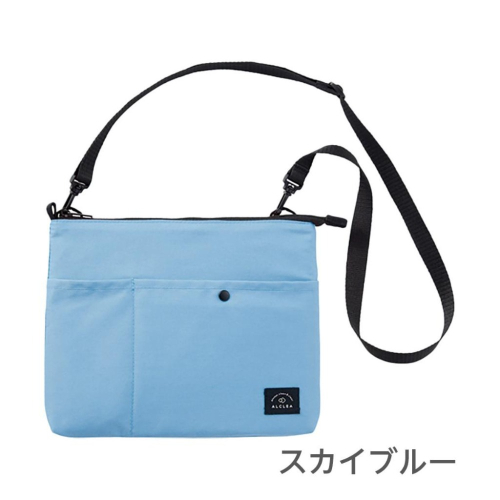 「 特價 日本 ALCLEA 背袋 側背袋 側揹袋 隨身揹袋 便利揹袋 淺藍 」★ Zammu日本雜貨