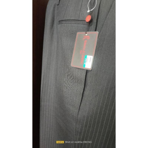 西裝褲諾貝達紳士褲/西裝褲（黑色條紋）出清特賣~台灣製造~再送高級紳士襪數量有限送完為止