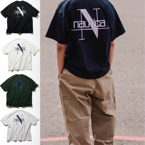 現貨藏藍M+預購~NAUTICA JAPAN 長谷川City Boy 3D刺繡大LOGO口袋刺繡重磅純棉短袖T恤