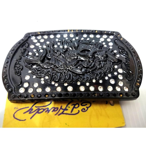 賠售【美國Levis專賣】優惠ED HARDY 巨鑽 美人魚 華麗密鑽 黑色金屬方盾 超閃水鑽 皮帶頭 可搭配釦式皮帶
