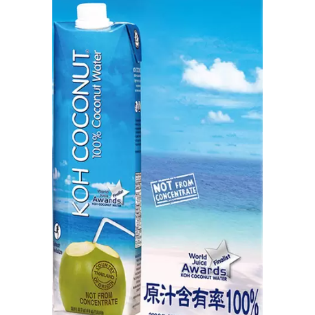 Koh 純椰子汁 1L_Koh 100% Pure Coconut Water