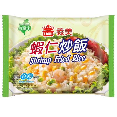 【家樂福】義美ｅ家小館蝦仁炒飯(冷凍)