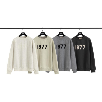 《米諾潮流》正品 ESSENTIALS Beige 1977 Sweatshirt植絨寬鬆休閒圓領大學T
