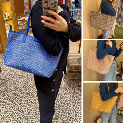 【奧莉美國小買手*附赠小票】tb包包 水桶包 托特包 手提包 單肩包 斜跨包 側背包 子母包 購物袋 真皮印花大容量女包