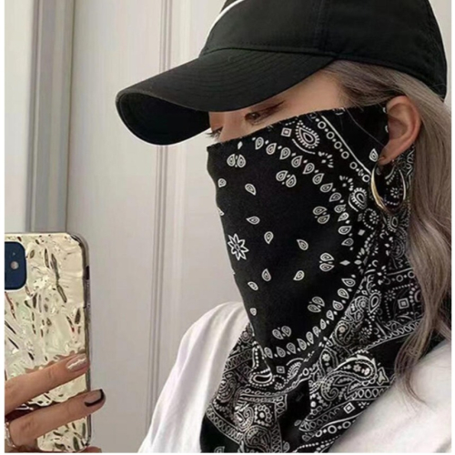 ~子甄彣璟~百搭手袖 腰果 掛耳 防曬面罩 冰絲面紗 防紫外線 護臉 戶外騎車 口罩 袖套 夏季薄款 釣魚 遮陽