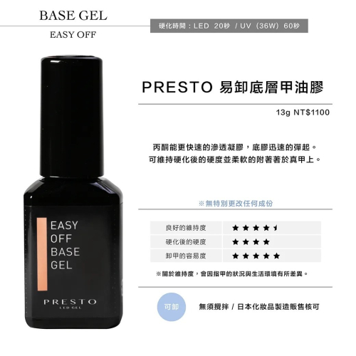 ?日本 Presto上層 底膠 建構膠 霧面上層 免清上層 (現貨♡馬上出貨)