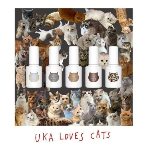 uka 貓咪漫步指甲油 珠光白 銀灰 金棕 摩卡貓眼 波點亮片 數量限定