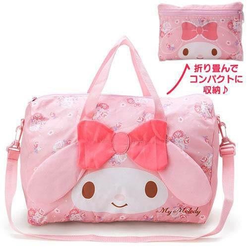 「 特價 美樂蒂 My melody 折疊式 旅行袋 旅行包 波士頓包 」★ Zammu日本雜貨