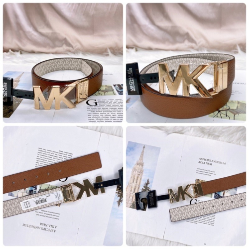 美國代購??台灣現貨 MK 大logo 滿版皮帶