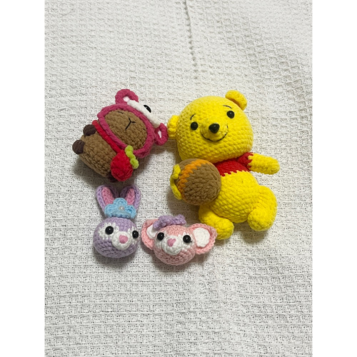 毛線成品專屬賣場 維尼、卡皮、動物頭