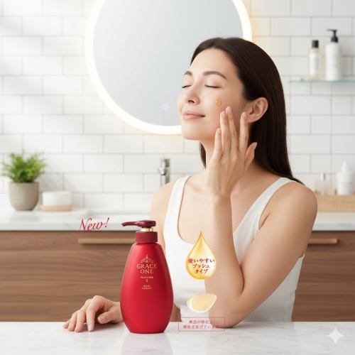 日本 KOSE濃潤保濕液 3合1 乳霜型精華液