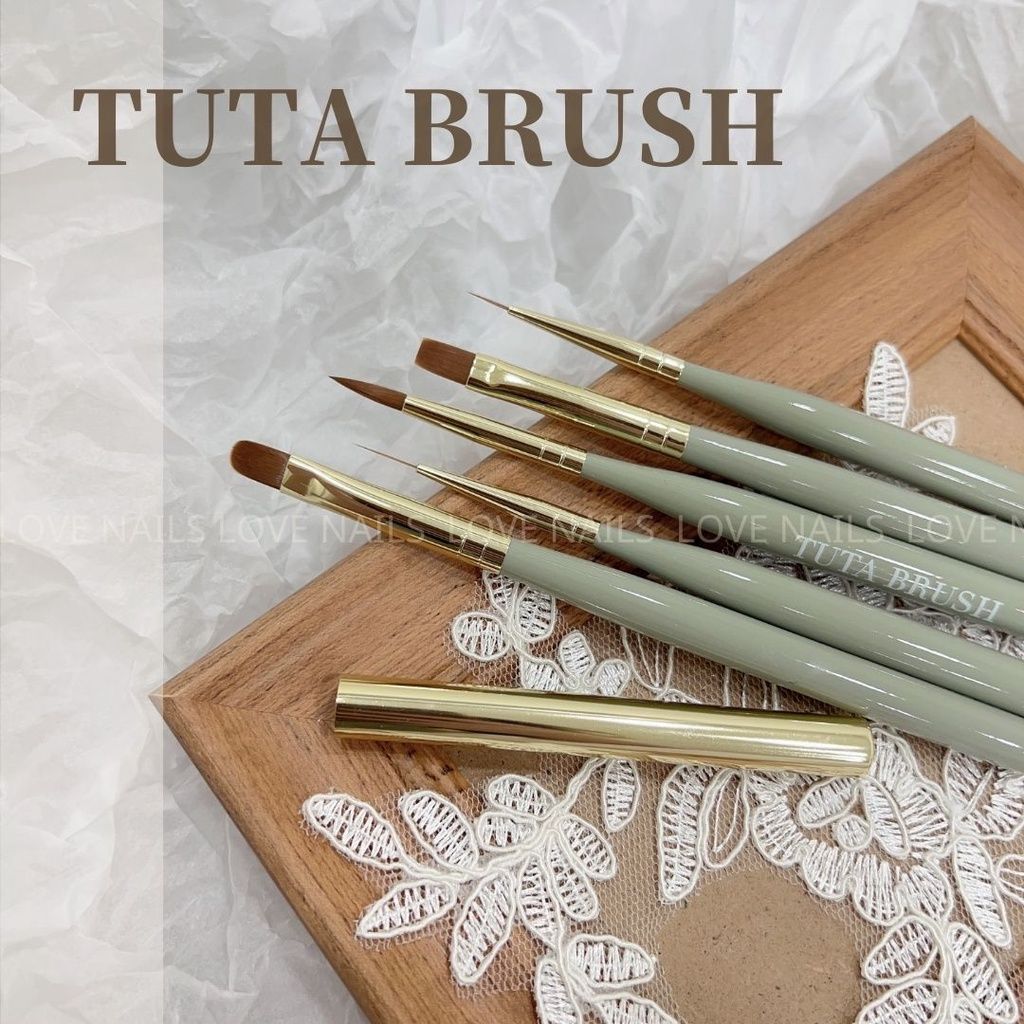裏葉色高質感美甲筆刷/ TUTA 美甲筆 筆刷 美甲彩繪筆 美甲工具