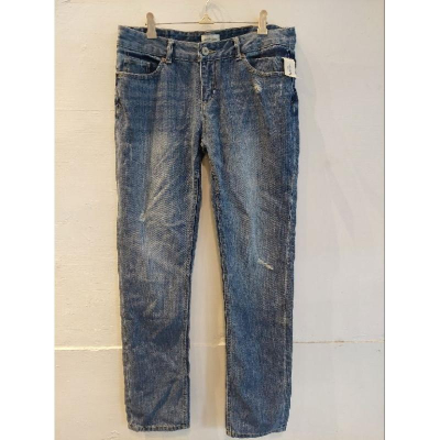 美國品牌AEROPOSTALE 刷白復古牛仔長褲中大尺碼US11/12號