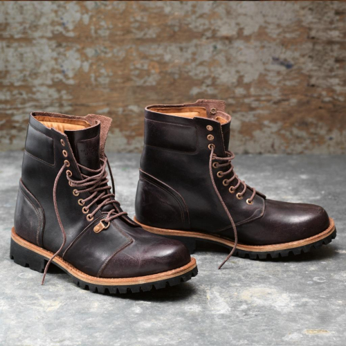 【TIMBERLAND】全手工頂級Boot Company Tackhead Vibram黃金大底酒紅色皮革8吋靴10M