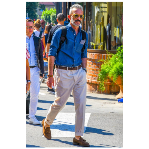 Pitti uomo LOAFER 最佳紳士搭配 紳士日 男士麂皮樂福鞋 豆豆鞋