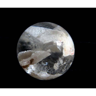天然水晶天然白幽靈小球有球必應直徑22mm/14.6g手把件掛墬吊墬墬子項鍊掛件玉珮珠寶玉石寶石首飾玉墬飾品