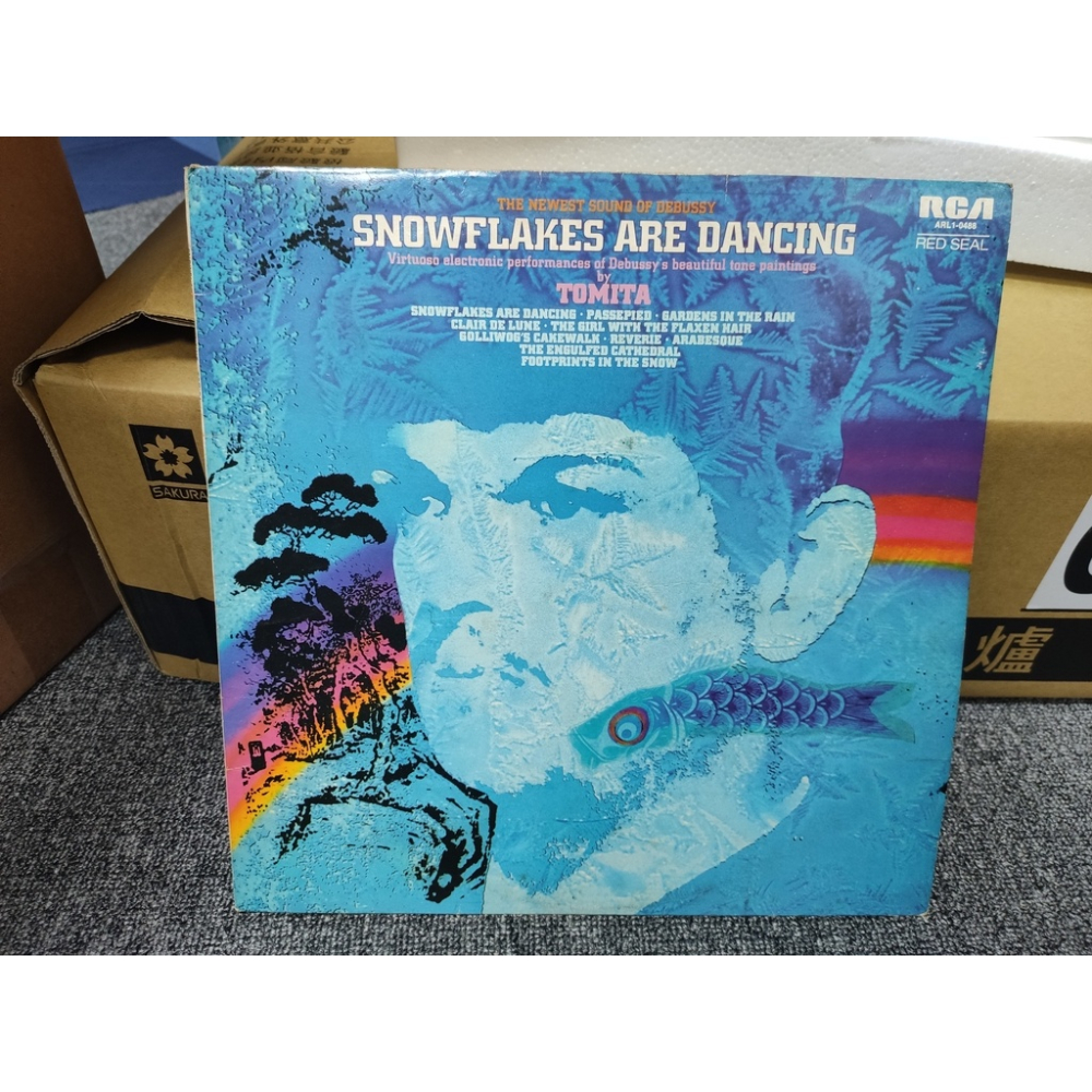 二手黑膠唱片- 冨田 勲 Snowflakes Are Dancing Isao Tomita 片況差