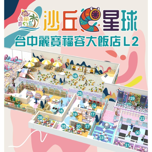 台中麗寶 沙丘星球 追風奇幻島 親子票1大1小使用 票券 門票