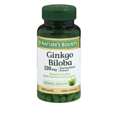 【Baby Studio】Nature＇s bounty 雙倍強度銀杏葉膠囊 120mg,100錠