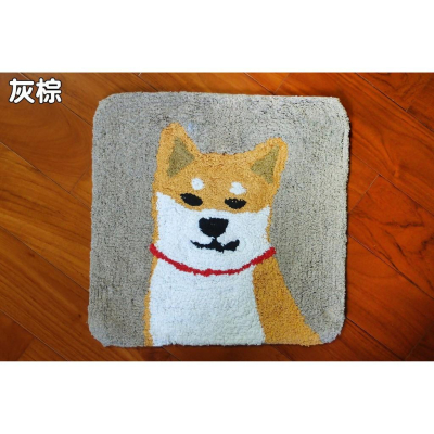「 日本 柴犬 SHIBATA 柴田 柴田君 柴田桑 地墊 踏墊 腳踏墊 坐墊 方墊 」★ Zammu日本雜貨