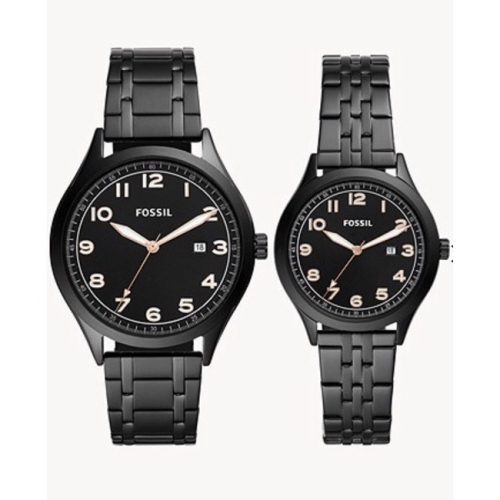 美國代購??台灣現貨 FOSSIL 情侶對錶 手錶 BQ2471SET