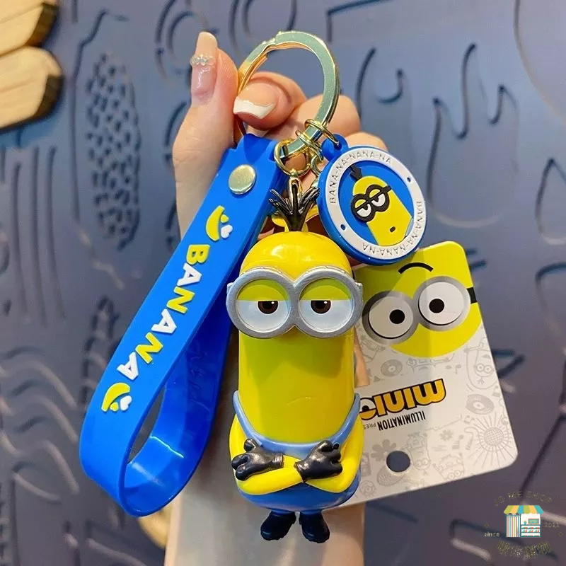 ?正版授權卡通 小小兵 MINIONS 小黃人 鑰匙扣 創意 神偷奶爸公仔 汽車鑰匙鏈圈 情侶 禮品 禮物