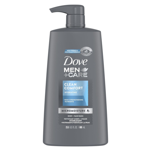 【Dove 多芬】男士臉部身體沐浴-潔淨舒爽/藍(650ml)【1487】