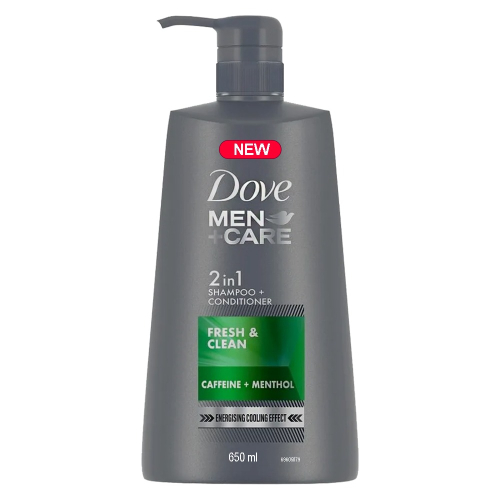 【Dove 多芬】男士洗潤髮乳-清新舒爽薄荷(650ml)【1477】