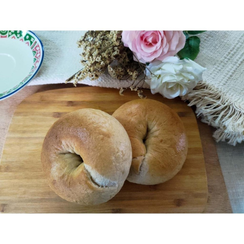 [圓之坊]裸麥貝果bagel 堅果果乾自製內餡 老麵製作手工川燙 外Q內軟 低糖低油奶素 絕無添加 單純健康 下單後現做