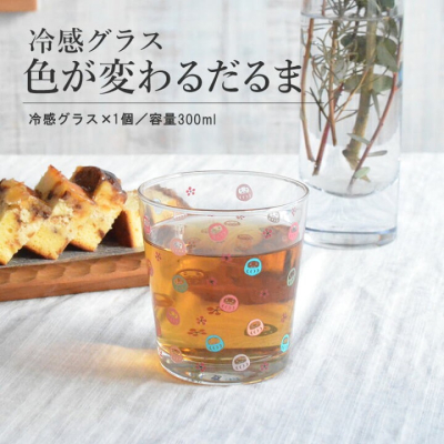 【預購】日本製 KAKUNI 招福開運 變色玻璃杯(達摩