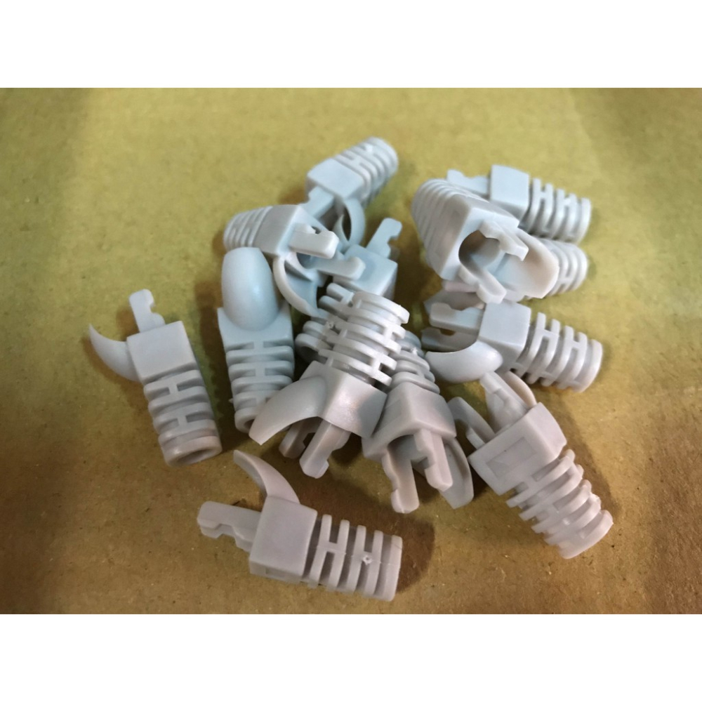RJ45 網路水晶頭護套 cat5內插式卡榫式 專業型不鬆脫#灰色