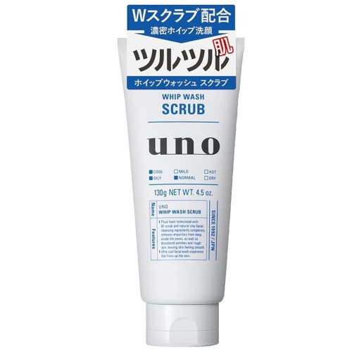 【uno】男士磨砂洗面乳-淨 洗顏(4.5oz/130g)【4968】