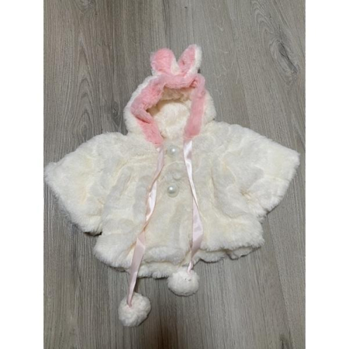 古曼衣服.兔兔雙釦罩衫.披肩