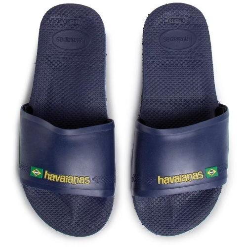 巴西人字拖Havaianas 男款Slide brasil/藍拖鞋