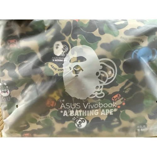 Asus vivobook A bathing ape bape 電腦包 稀有 限量 美品 便宜出售 迷彩黑［全新］
